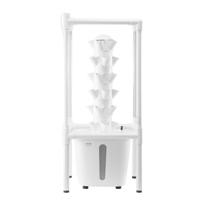 VEVOR Hydroponic Growing System with Grow Light 30 Pods Hydroponic Tower Garden