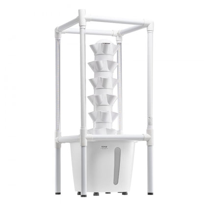 VEVOR Hydroponic Growing System with Grow Light 30 Pods Hydroponic Tower Garden