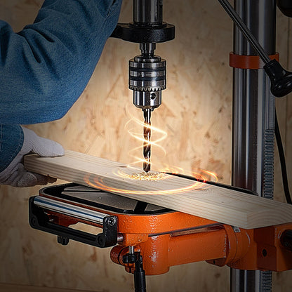 304.8 mm Benchtop Drill Press, 750W, 340-2200 RPM Variable Speed Bench Drill Press, with 0-45° Tilting Worktable, LED Work Light, X-ray Positioning, Tabletop Drilling Machine for Wood Metal