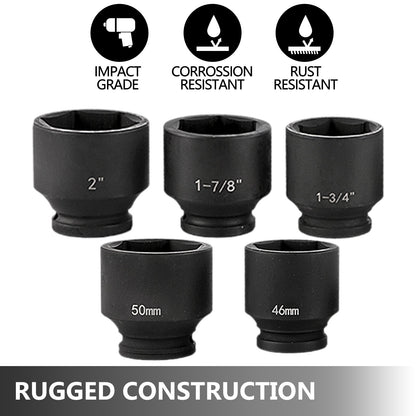 VEVOR Impact Socket Set 3/4 Inches 27 Piece Standard Impact Sockets, Socket Assortment,