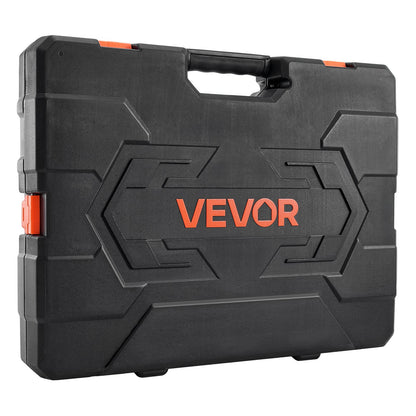 Socket Set, 76 Pieces, 9.5 mm Drive Socket and Ratchet Set, SAE and Metric, Deep and Shallow, Mechanic Tool Kit with Accessories and Storage Case, CR-V Alloy Steel, for Automotive Repair