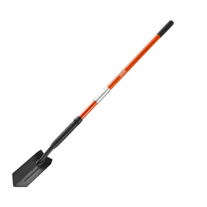 Trench Shovel 10.4cm Blade Trenching Shovel Fiberglass Handle for Digging