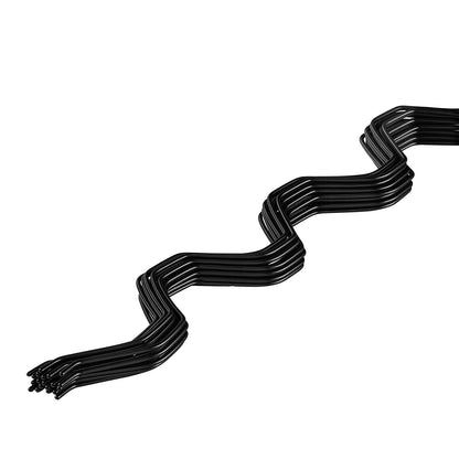 Greenhouse Spring Wire and Lock Channel, 20 Packs 2m PVC-Coated Wiggle Wire & Aluminum Alloy Channel Bundle Kit with Included Screws, 1.2mm Thickened, Poly Film & Shade Cloth Attachments