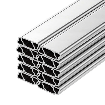 Greenhouse Spring Wire and Lock Channel, 20 Packs 2m PVC-Coated Wiggle Wire & Aluminum Alloy Channel Bundle Kit with Included Screws, 1.2mm Thickened, Poly Film & Shade Cloth Attachments