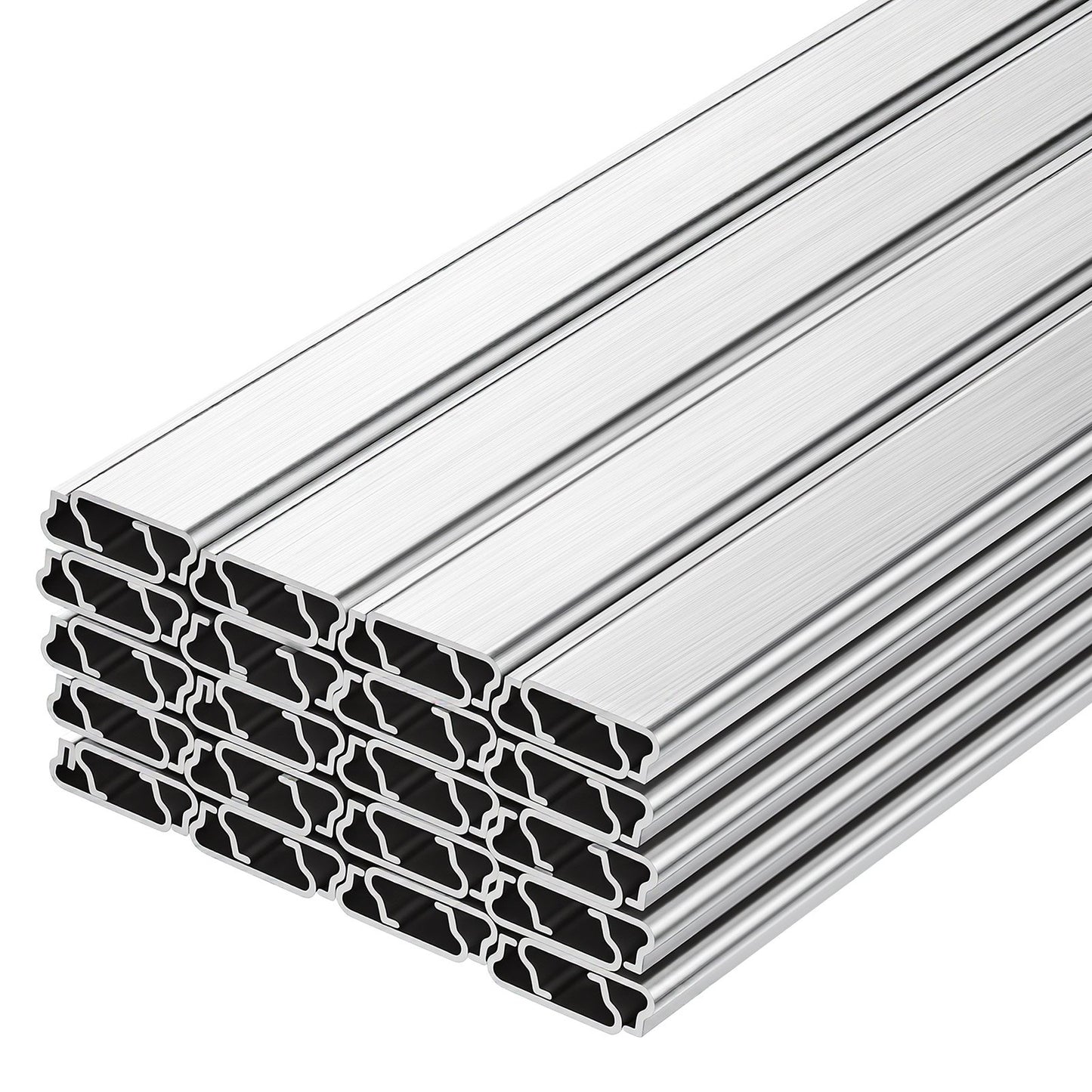 Greenhouse Spring Wire and Lock Channel, 40 Packs 2m PVC-Coated Wiggle Wire & Aluminum Alloy Channel Bundle Kit with Included Screws, 1.2mm Thickened, Poly Film & Shade Cloth Attachments