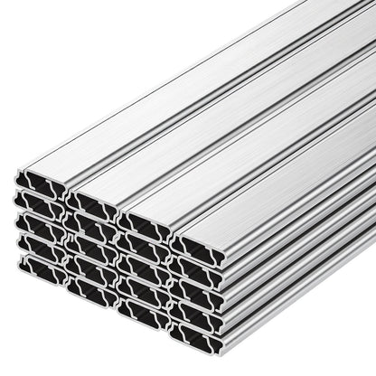 Greenhouse Spring Wire and Lock Channel, 40 Packs 2m PVC-Coated Wiggle Wire & Aluminum Alloy Channel Bundle Kit with Included Screws, 1.2mm Thickened, Poly Film & Shade Cloth Attachments