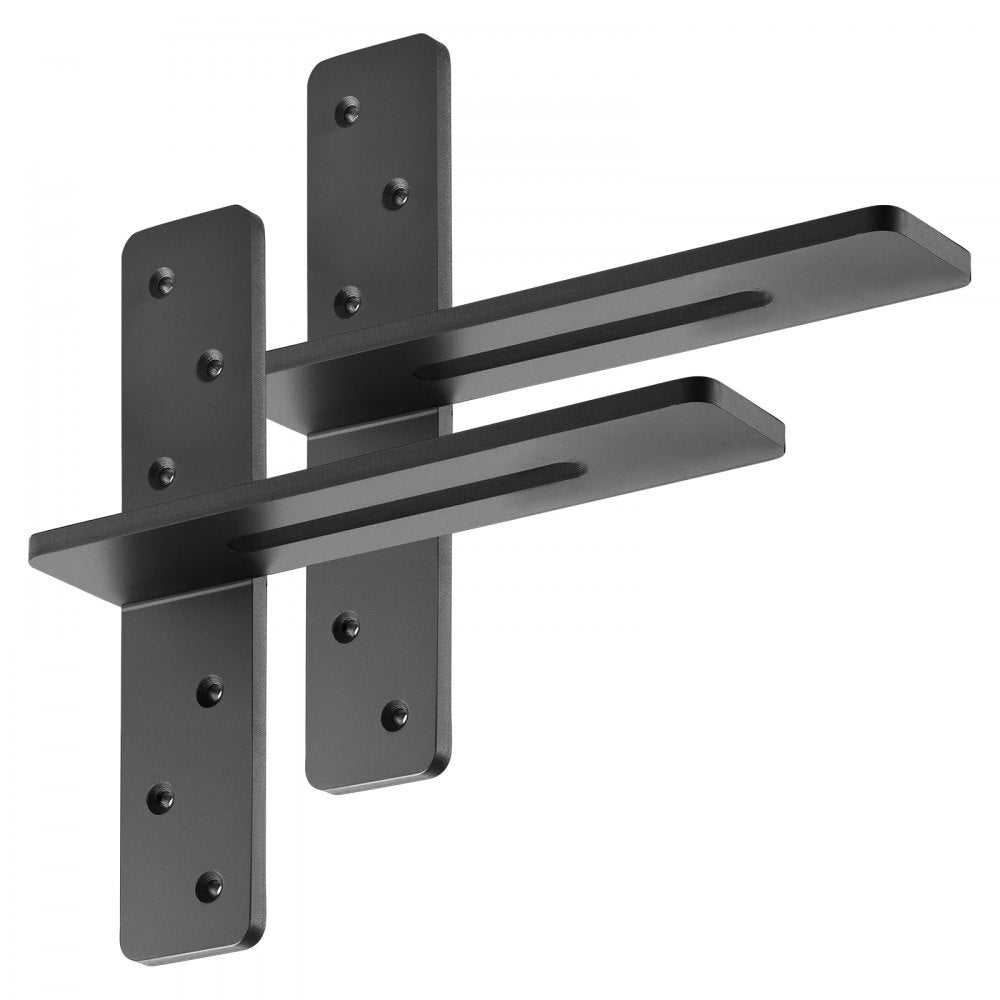 2 Pcs Shelf Brackets 12 inch / 304.8 mm Heavy Duty Floating Shelf Brackets