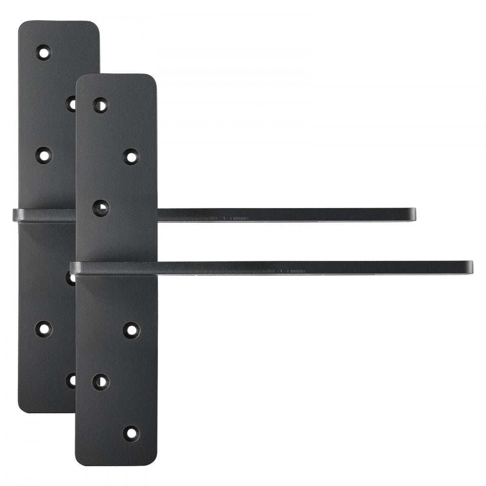 2 Pcs Shelf Brackets 12 inch / 304.8 mm Heavy Duty Floating Shelf Brackets