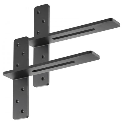 2 Pcs Shelf Brackets 14 inch / 355.6 mm Heavy Duty Floating Shelf Brackets