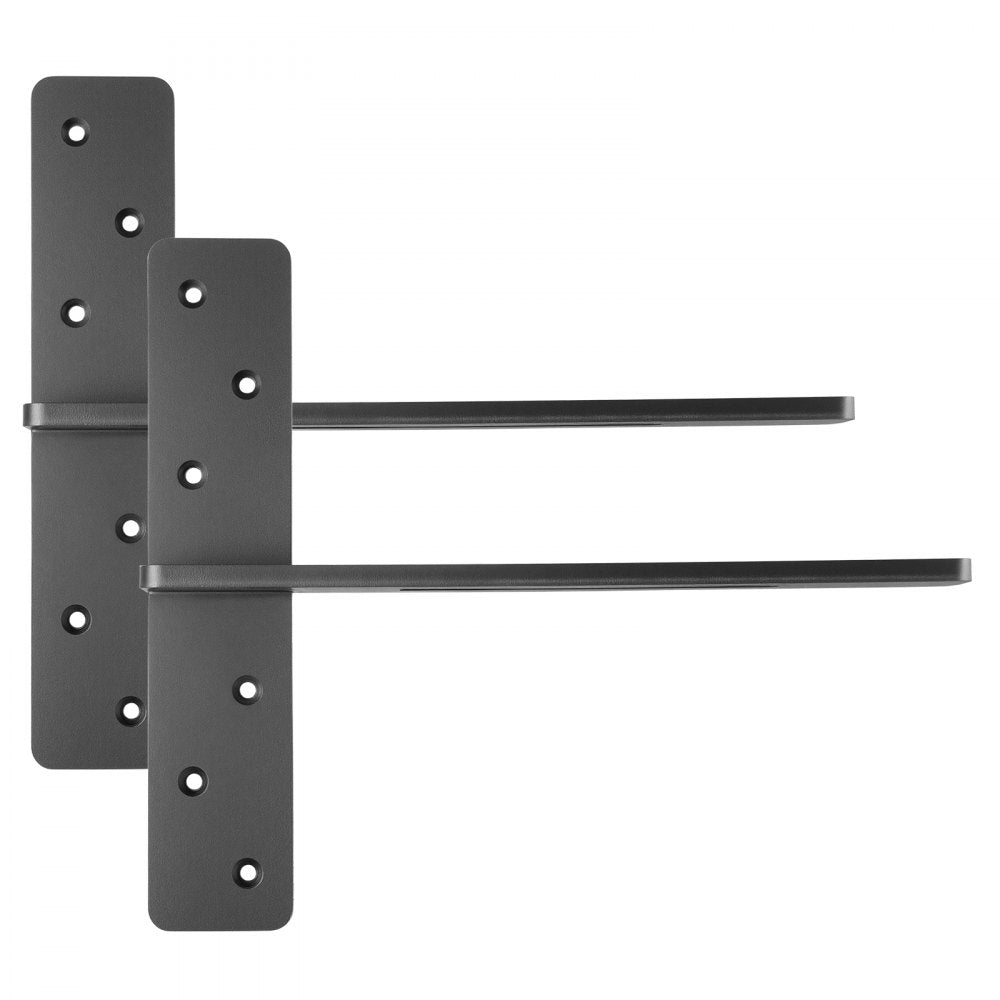 2 Pcs Shelf Brackets 14 inch / 355.6 mm Heavy Duty Floating Shelf Brackets