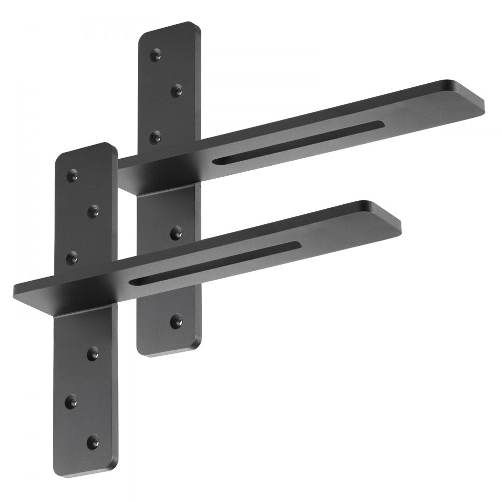 2 Pcs Shelf Brackets 16 inch / 406.4 mm Heavy Duty Floating Shelf Brackets