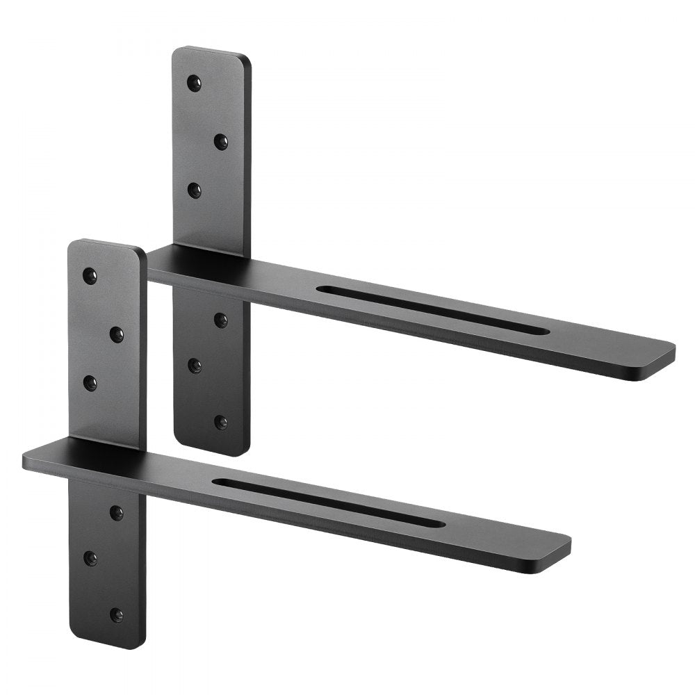 2 Pcs Shelf Brackets 16 inch / 406.4 mm Heavy Duty Floating Shelf Brackets