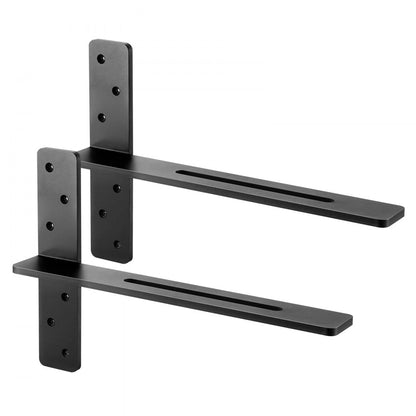 2 Pcs Shelf Brackets 18 inch / 457.2 mm Heavy Duty Floating Shelf Brackets