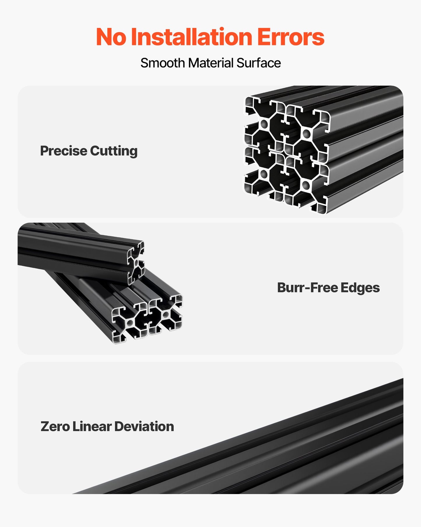 4PCS 4040 Aluminum Extrusion Profile, 78.74 Inch 2000 mm, T Slot European Standard Anodized Linear Rail, High-Strength Extruded Aluminum Rail, for 3D Printer Parts and CNC DIY Workbench, Black