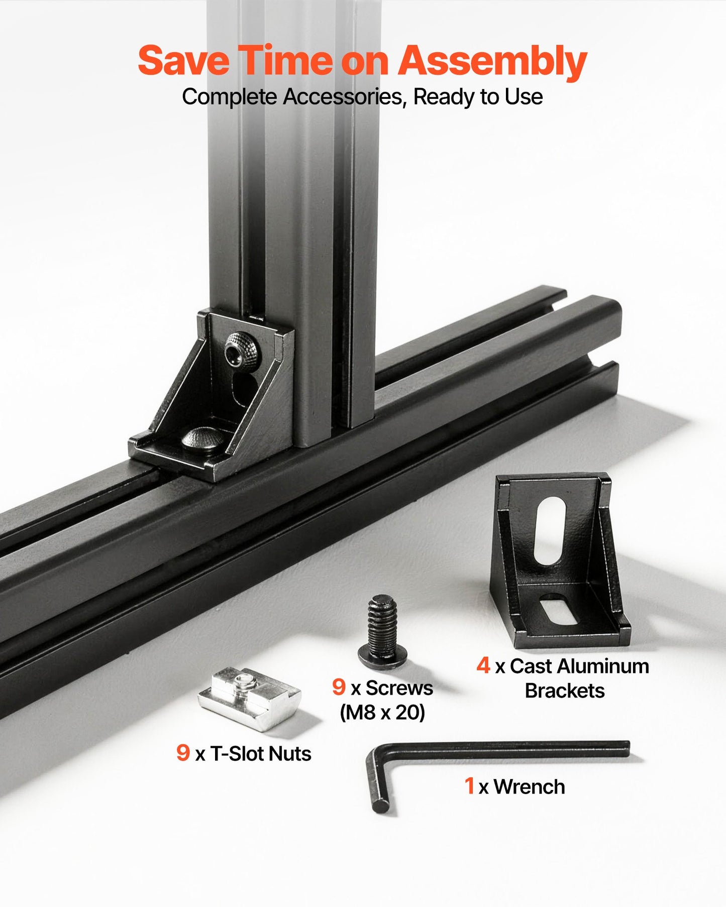 4PCS 4040 Aluminum Extrusion Profile, 78.74 Inch 2000 mm, T Slot European Standard Anodized Linear Rail, High-Strength Extruded Aluminum Rail, for 3D Printer Parts and CNC DIY Workbench, Black