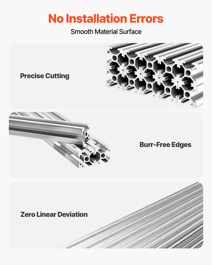 10PCS 2020 Aluminum Extrusion Profile, 39.37 Inch 1000 mm, T Slot European Standard Anodized Linear Rail, High-Strength Extruded Aluminum Rail, for 3D Printer Parts and CNC DIY Workbench, Silver