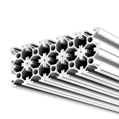 10PCS 2020 Aluminum Extrusion Profile, 39.37 Inch 1000 mm, T Slot European Standard Anodized Linear Rail, High-Strength Extruded Aluminum Rail, for 3D Printer Parts and CNC DIY Workbench, Silver