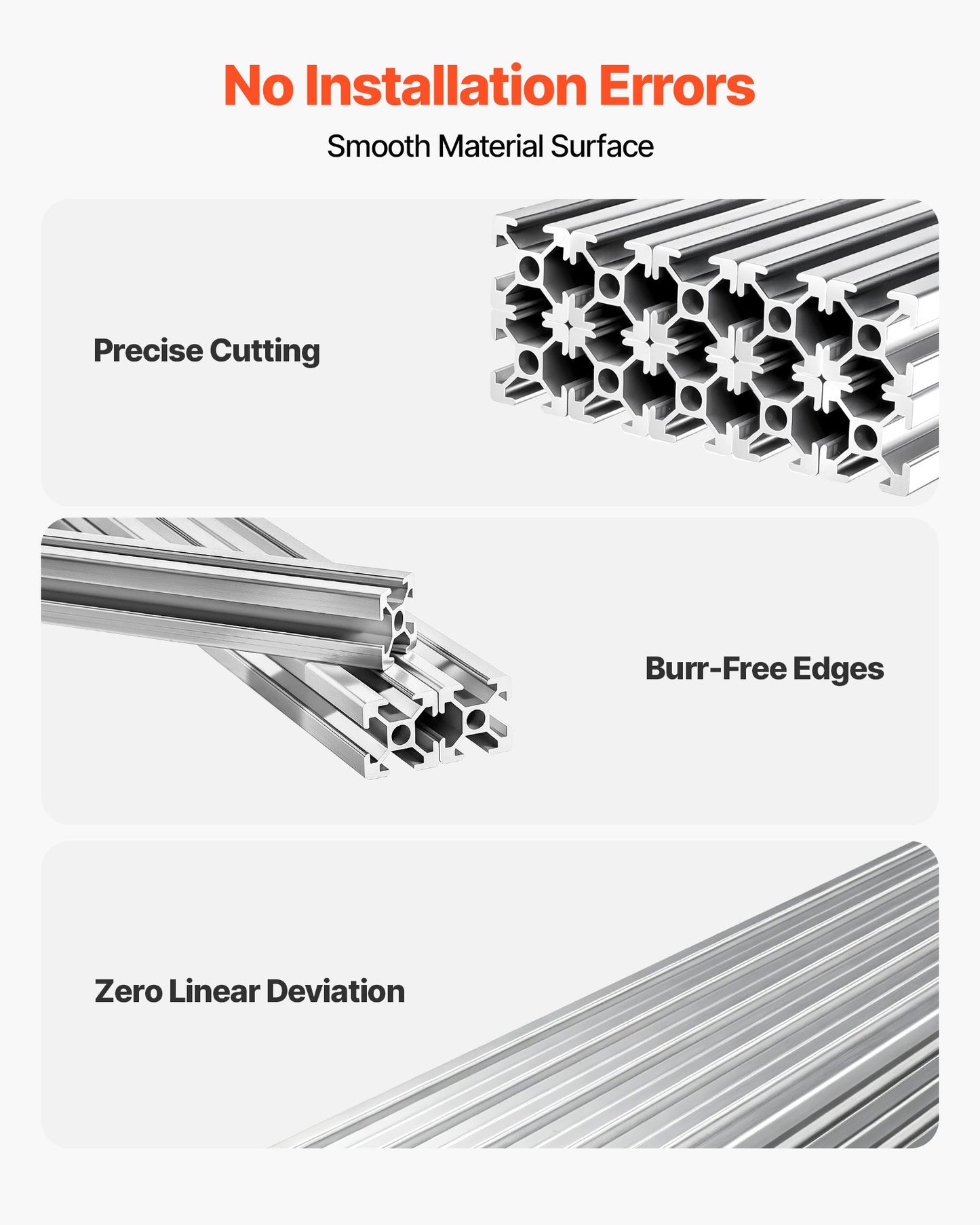 10PCS 2020 Aluminum Extrusion Profile, 48 Inch 1220 mm, T Slot European Standard Anodized Linear Rail, High-Strength Extruded Aluminum Rail, for 3D Printer Parts and CNC DIY Workbench, Silver