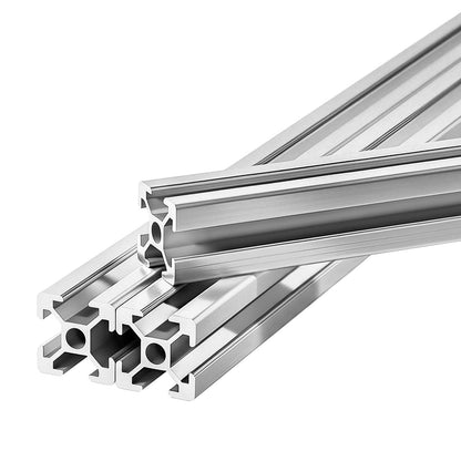 10PCS 2020 Aluminum Extrusion Profile, 48 Inch 1220 mm, T Slot European Standard Anodized Linear Rail, High-Strength Extruded Aluminum Rail, for 3D Printer Parts and CNC DIY Workbench, Silver