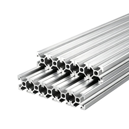 10PCS 2020 Aluminum Extrusion Profile, 48 Inch 1220 mm, T Slot European Standard Anodized Linear Rail, High-Strength Extruded Aluminum Rail, for 3D Printer Parts and CNC DIY Workbench, Silver