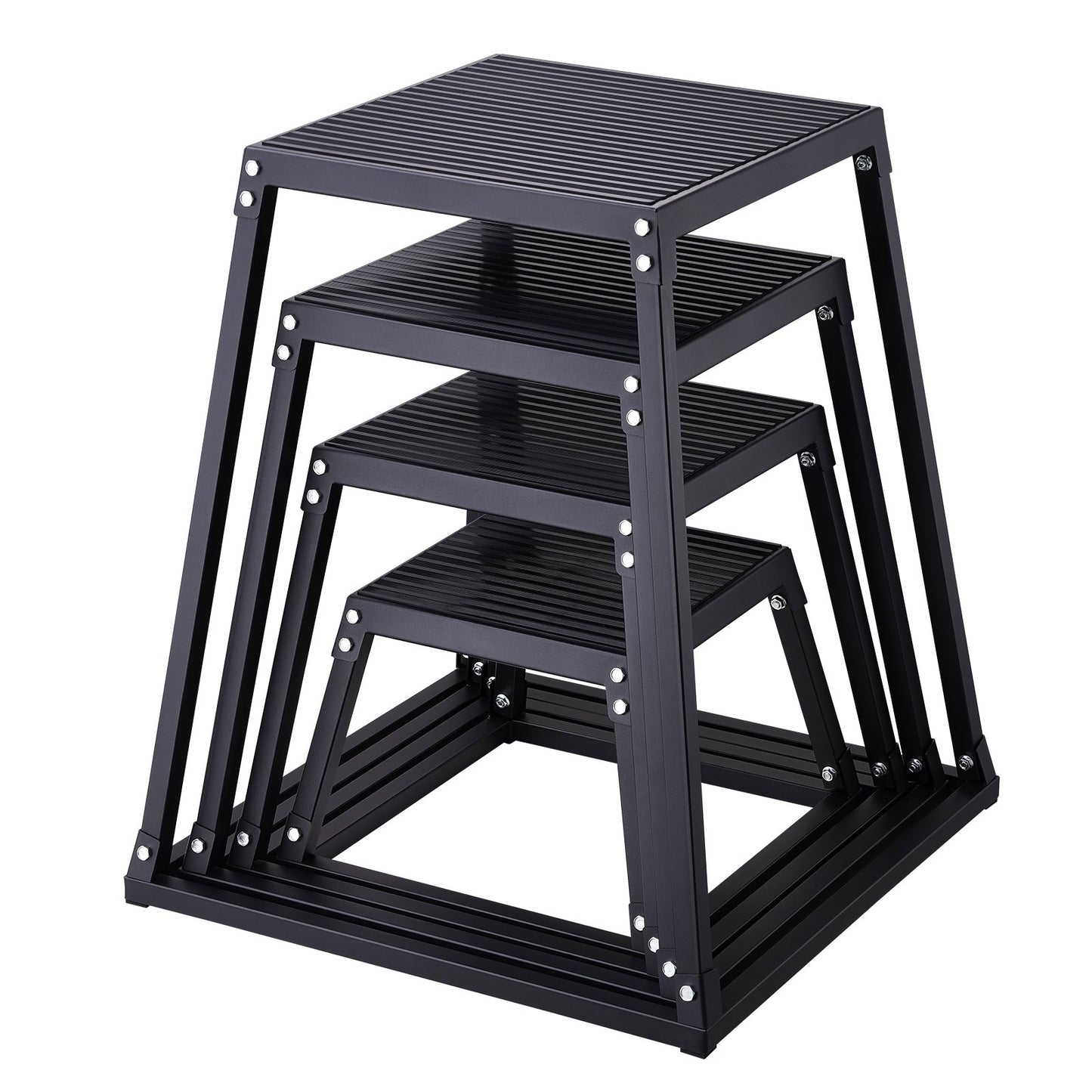 VEVOR Plyometric Jump Boxes, 12/18/24/30 Inch Plyo Box, Platform and Jumping Agility