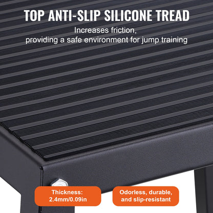 VEVOR Plyometric Jump Box, 12 Inch Plyo Box, Steel Plyometric Platform and Jumping