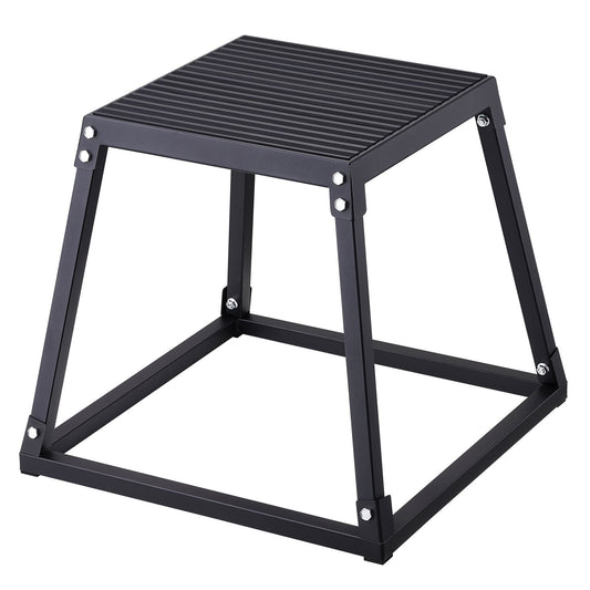 VEVOR Plyometric Jump Box, 18 Inch Plyo Box, Steel Plyometric Platform and Jumping