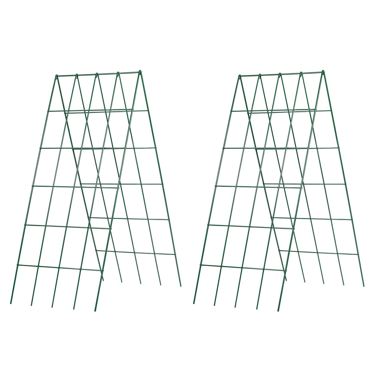 Cucumber Trellis 4 Pack, A-Frame Garden Trellises for Raised Bed, Metal Rustproof Coating Plant Support for Vine, Climbing Plants, Peas, Beans, Zucchini, Tomato, Flower (990 x 400 mm x 4PCS)