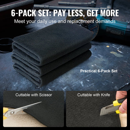 VEVOR 21" x 20" Welding Blankets Flame Retardant Welding Mat Up To 1800°F 6 Pack