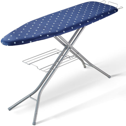 VEVOR Ironing Board with Bottom Storage Tray, Thickened 4 Layers Iron Board with