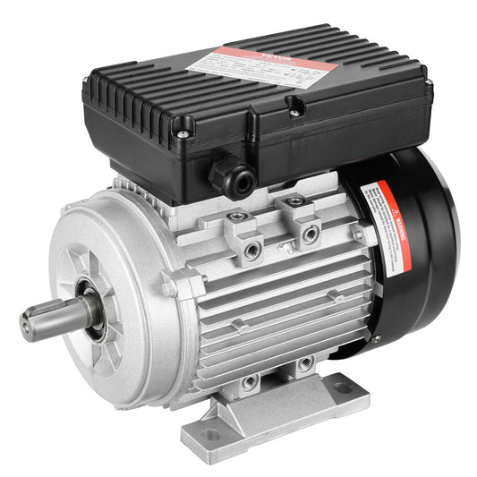 VEVOR 0.55KW Electric Motor 1400 rpm, AC 220~240V 4.5A, 80, B3 Frame, Air Compressor