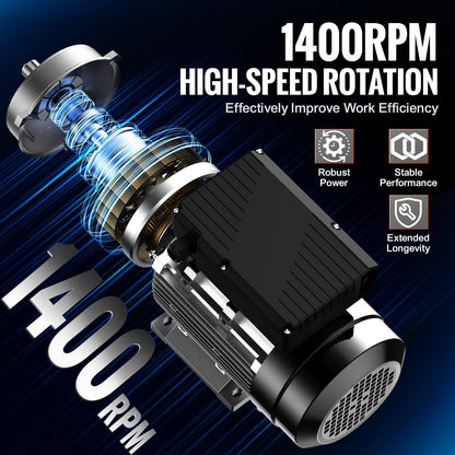 0.75KW AC Motor 1400RPM, 220-240V, 1-Phase, 19mm Shaft, 10.3kg