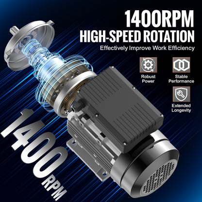 1.5KW AC Motor, 1400 RPM, 220-240V, B3 Frame for Air Compressors