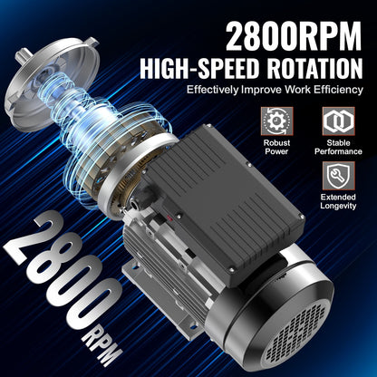 1.1kW Electric Motor 2800 RPM, 90S B3 Frame, Dual Rotation for Equipment