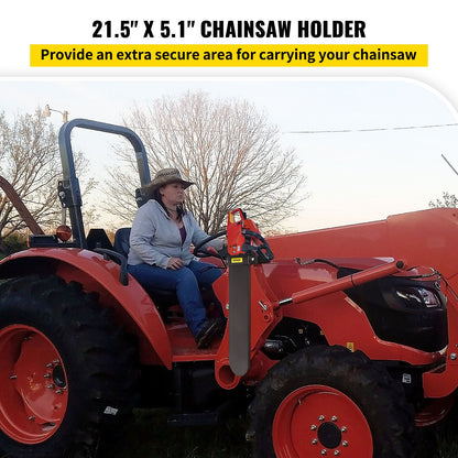 VEVOR Chainsaw Holder, 21.5\" x 5.1\" Powder Coated SPCC Steel, Tool Mount Accessories