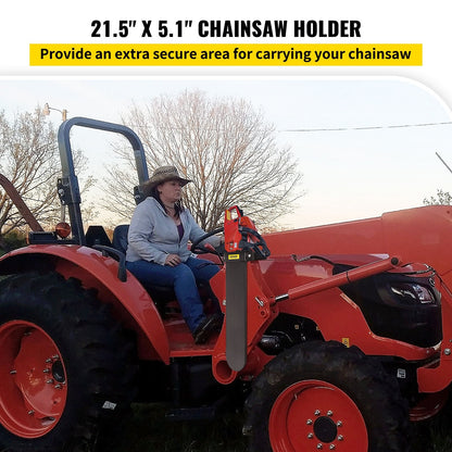 Universal Chainsaw Carrier Kit, Powder Coated Steel, Fits Tractors & ATVs