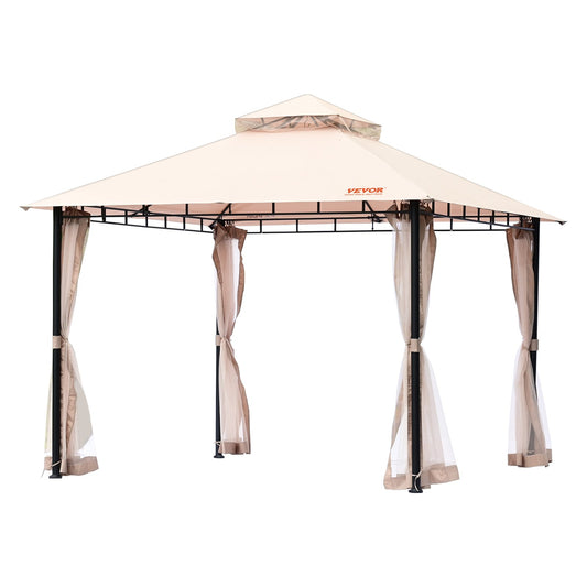 VEVOR Patio Gazebo for 6-8 Person, 3.05 x 3.05 m Backyard Gazebo, with Mosquito