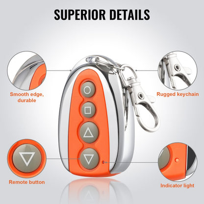 VEVOR Automatic Gate Remote Control 131ft 4-Button Sliding Gate Opener Remotes