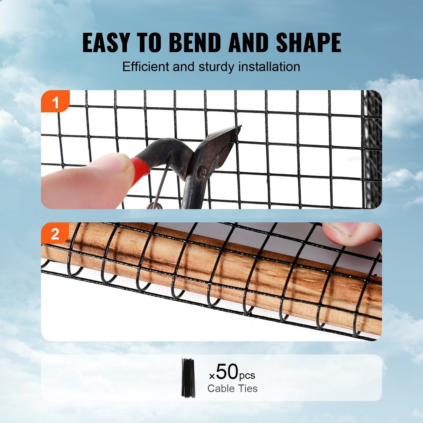 Solar Panel Critter Guard Kit: 0.2m x 30.5m Roll with 50 Wire Ties