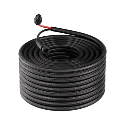30.48M Solar Panel Extension Cable, 10 AWG, Solar Panel Wire with Flame Retardant Protective Sleeving, Female and Male Connectors, IP67 Waterproof PV Wire, for Outdoor Automotive RV, Black & Red