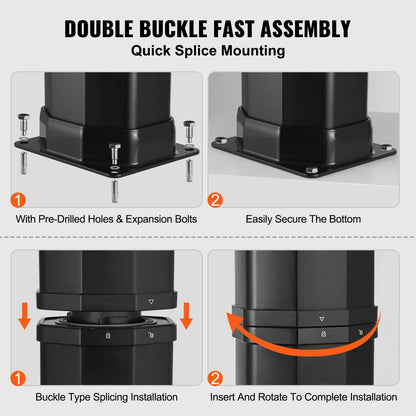 Outdoor Solar Heated Shower Kit, 40L Capacity, Dual Heads, Easy Assembly