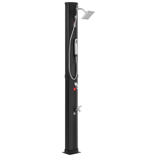 VEVOR Outdoor Solar Heated Shower, 40L Poolside Shower Kit with 2 Shower Head and