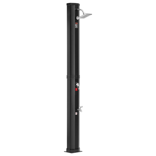 VEVOR Outdoor Solar Heated Shower, 35L Poolside Shower Kit with Shower Head and
