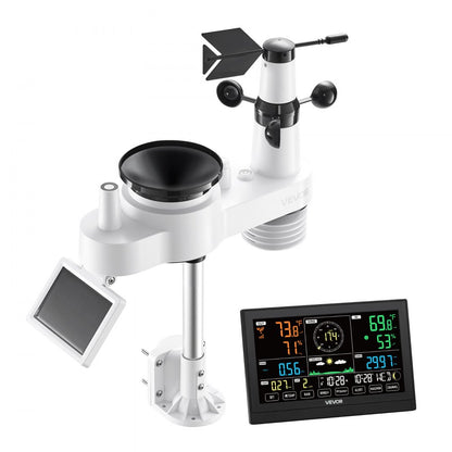 7-in-1 Wireless Weather Station 190.5 mm Display Indoor Outdoor Sensor