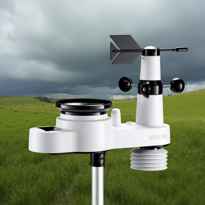 5-in-1 Wireless Weather Station 190.5 mm Display Indoor Outdoor Sensor