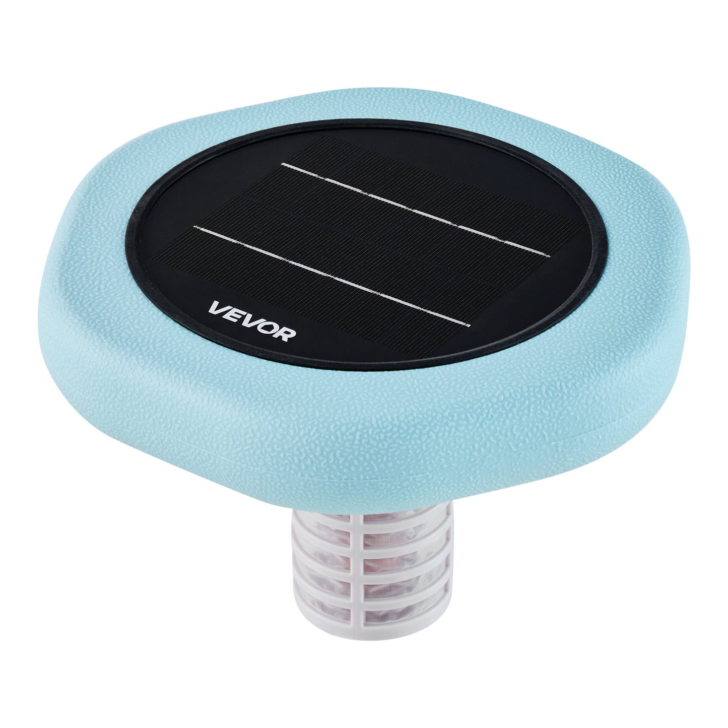 Solar Pool Ionizer, Hexagon Copper Pool Ionizer Up to 170343 L, Floating Automatic Water Cleaner and Purifier, Chlorine Free Water, with Copper Anode, Spring, Brush and Filter for Pools & Spas