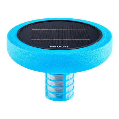 Solar Pool Ionizer, Round Copper Pool Ionizer Up to 132489 L, Floating Automatic Water Cleaner and Purifier, Chlorine Free Water, with Copper Anode, Spring, Brush and Filter for Pools & Spas