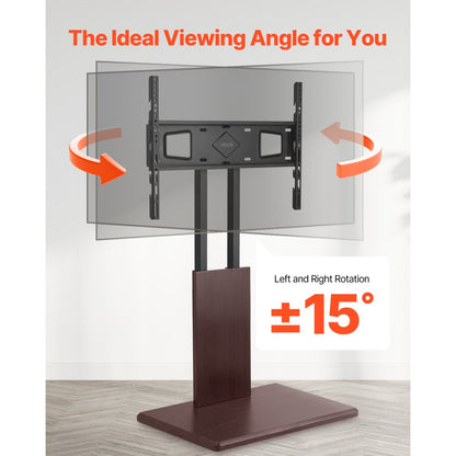 VEVOR Universal TV Stand Swivel Stand Holds up to 45 kg for 32-70 Inch Screens