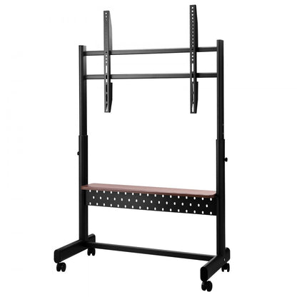 VEVOR Rolling TV Stand Mobile TV Cart Holds Up to 92.99 kg for 55-100 Inch TVs