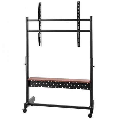 VEVOR Rolling TV Stand Mobile TV Cart Holds Up to 92.99 kg for 55-100 Inch TVs